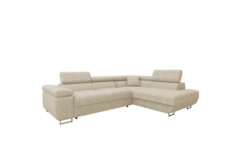 Gabina Sofa med Sjeselong 3-seter - Beige - Møbler - Sofaer - Sofa med sjeselong