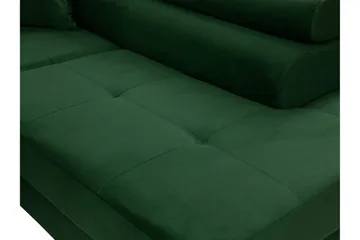 Gabina Sofa med Sjeselong 3-seter - Grønn - Møbler - Sofaer - Sovesofaer