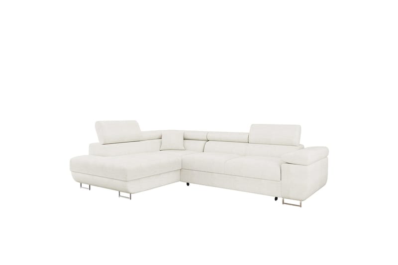 Gabina Sofa med Sjeselong 3-seter, Hvit