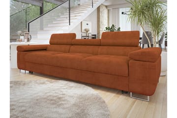 Gabina Sovesofa 3-seter i Chenille - Brun - Møbler - Sofaer - Sovesofaer