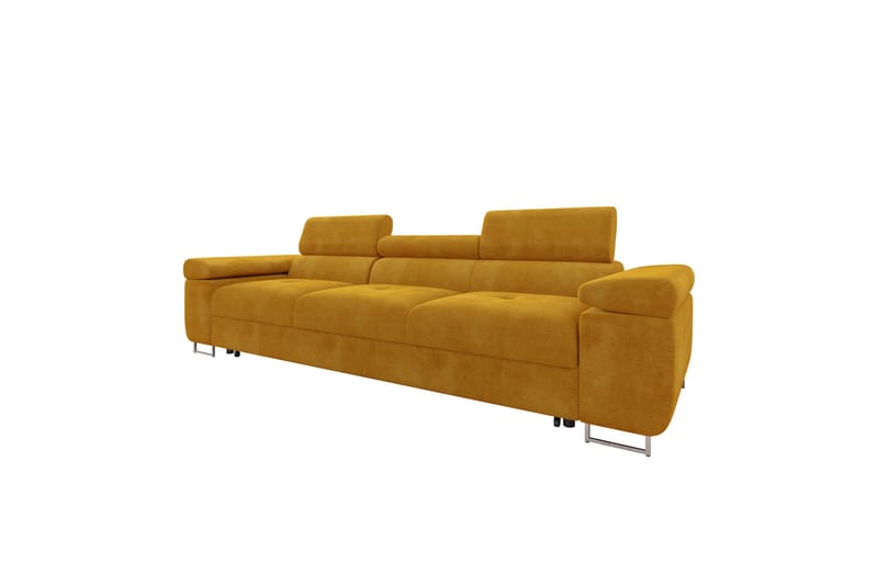 Gabina Sovesofa 3-seter i Fløyel - Oransje - Møbler - Sofaer - Sovesofaer