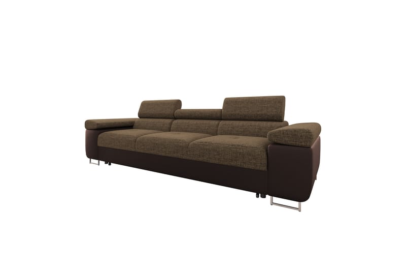 Gabina Sovesofa 3-seter i Kunstlær - Brun - Møbler - Sofaer - Sovesofaer