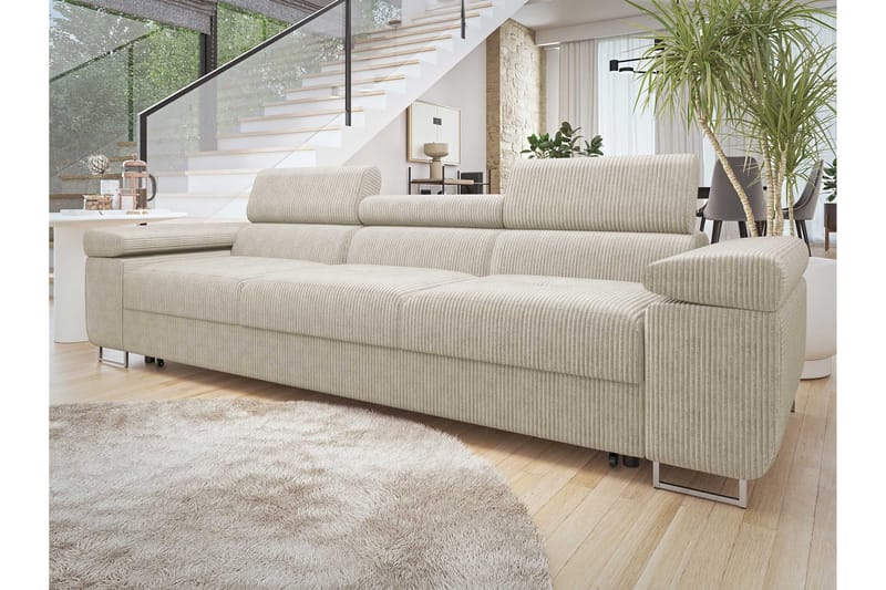 Gabina Sovesofa 3-seter i Manchester - Beige - Møbler - Sofaer - Sovesofaer