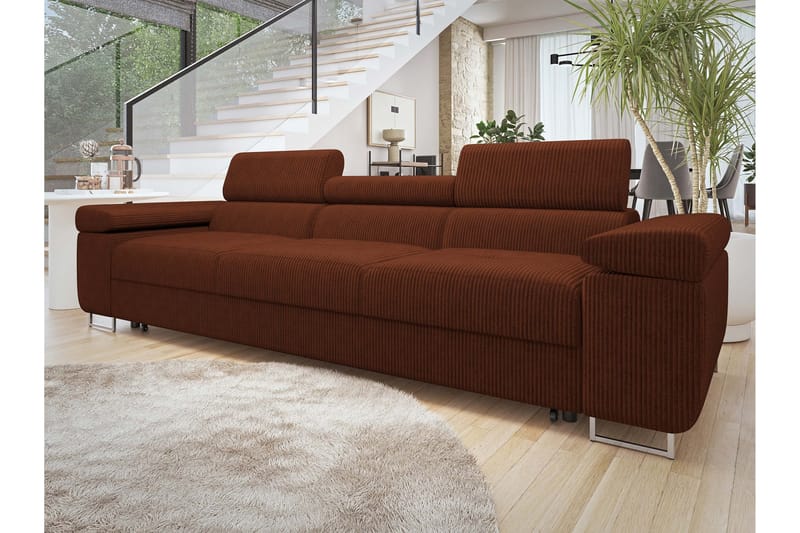 Gabina Sovesofa 3-seter i Manchester - Brun - Møbler - Sofaer - Sovesofaer