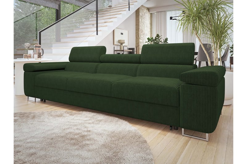 Gabina Sovesofa 3-seter i Manchester - Grønn - Møbler - Sofaer - Sovesofaer