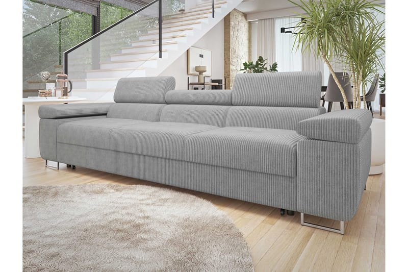 Gabina Sovesofa 3-seter i Manchester - Lysegrå - Møbler - Sofaer - Sovesofaer