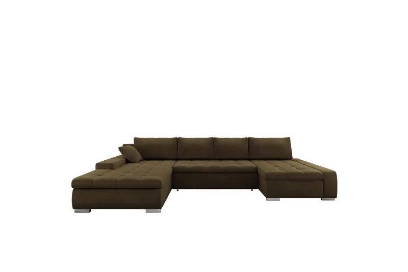 Gamal Sofa Dobbeldivan 4-seter, Brun