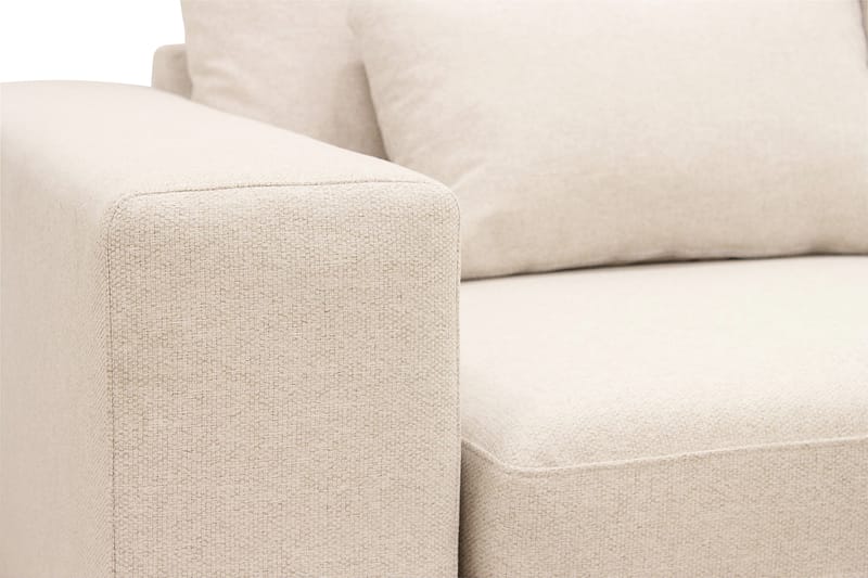 Grande 5-seters Sofa med Sjeselong Høyre - Beige Stoff - Møbler - Sofaer - Sofa med sjeselong