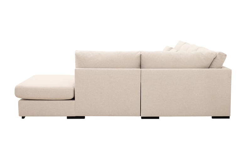 Grande 5-seters Sofa med Sjeselong Høyre - Beige Stoff - Møbler - Sofaer - Sofa med sjeselong