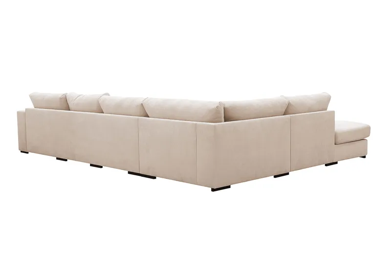 Grande 5-seters Sofa med Sjeselong Venstre - Beige Manchester - Møbler - Sofaer - Sofa med sjeselong