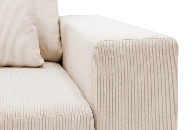 Grande 5-seters Sofa med Sjeselong Venstre - Beige Manchester - Møbler - Sofaer - Sofa med sjeselong