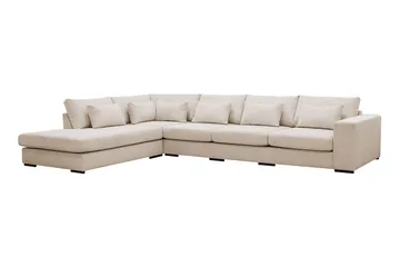 Grande 5-seters Sofa med Sjeselong Venstre - Beige Manchester - Møbler - Sofaer - Sofa med sjeselong