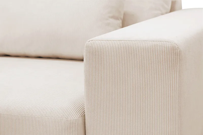 Grande 5-seters Sofa med Sjeselong Venstre - Beige Manchester - Møbler - Sofaer - Sofa med sjeselong