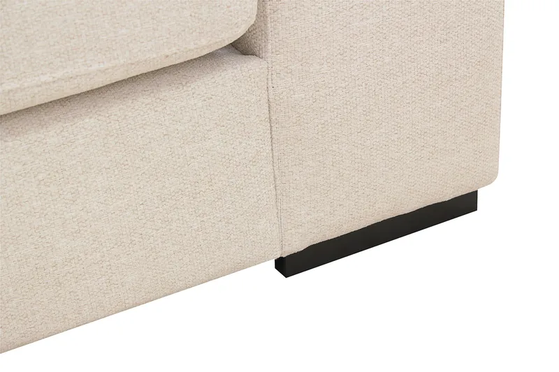 Grande 5-seters Sofa med Sjeselong Venstre - Beige Stoff - Møbler - Sofaer - Sofa med sjeselong