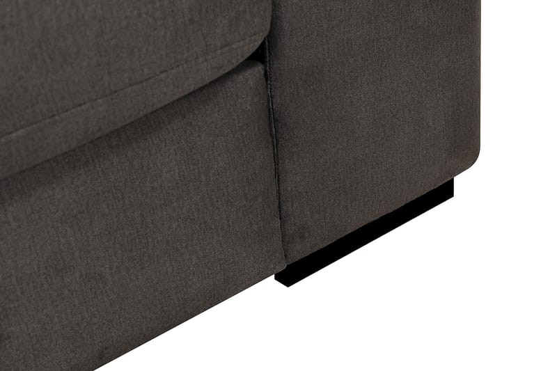 Grande 5-seters Sofa med Sjeselong Venstre - Mørkegrå Fløyel - Møbler - Sofaer - Sofa med sjeselong