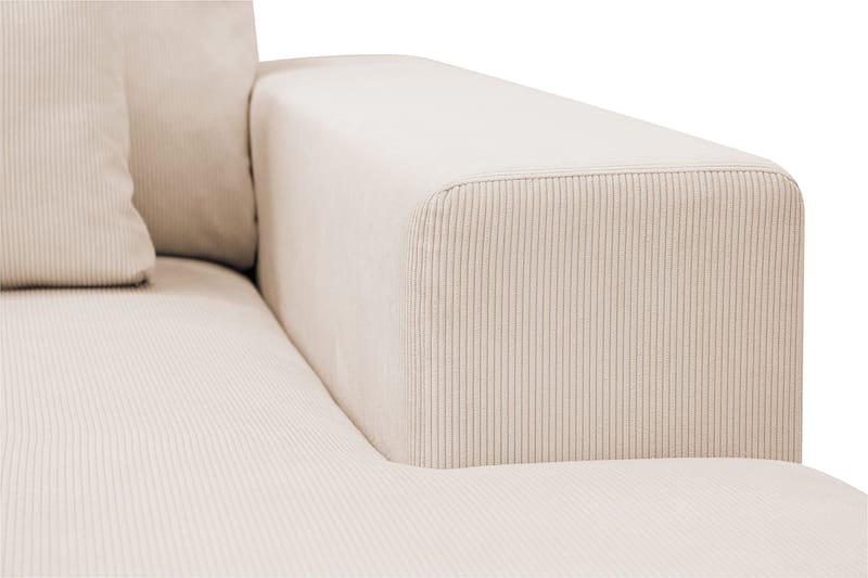 Grande 5-seters U-Sofa med Divan Høyre - Beige Manchester - Møbler - Sofaer - U-sofa