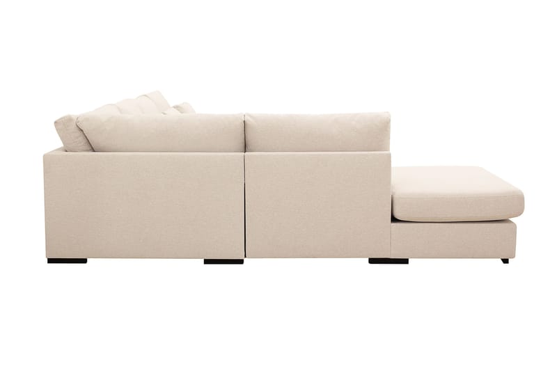 Grande 5-seters U-Sofa med Divan Høyre - Beige Stoff - Møbler - Sofaer - U-sofa
