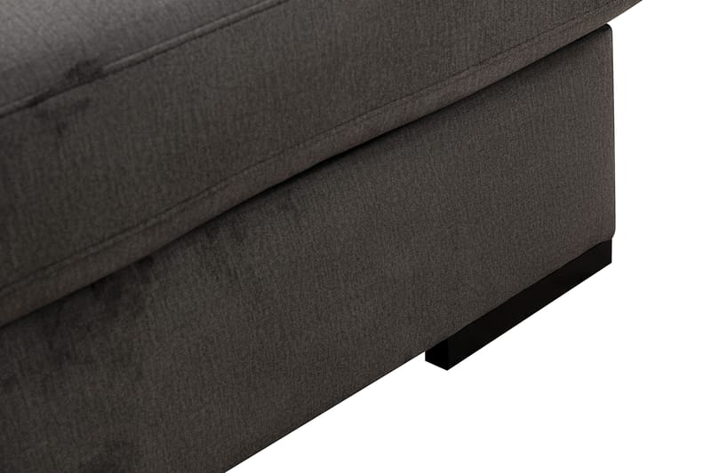 Grande 5-seters U-Sofa med Divan Høyre - Mørkegrå Fløyel - Møbler - Sofaer - U-sofa
