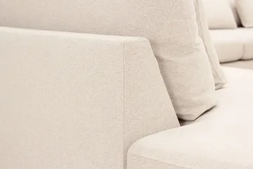 Grande 6-seters U-Sofa med Divan Høyre - Beige Stoff - Møbler - Sofaer - U-sofa