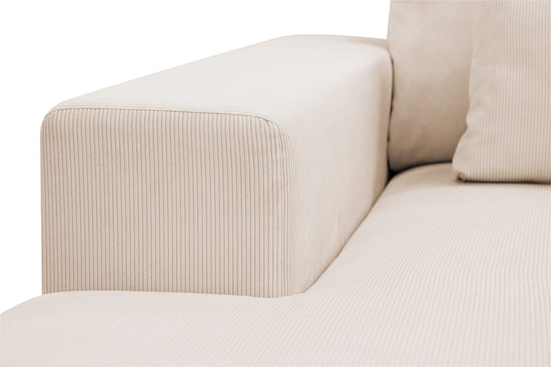 Grande 6-seters U-Sofa med Divan Venstre - Beige Manchester - Møbler - Sofaer - U-sofa