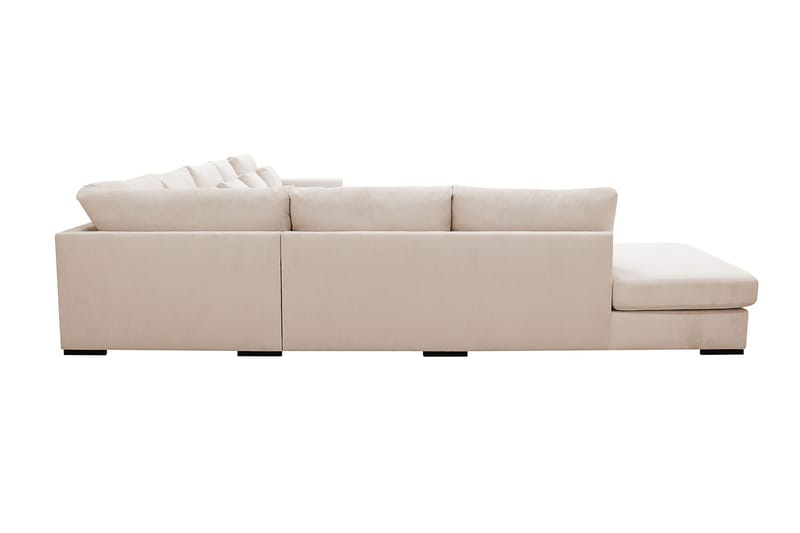 Grande Stor 7-seters U-Sofa med Divan Høyre - Beige Manchester - Møbler - Sofaer - Modulsofaer - Komplett modulsofa