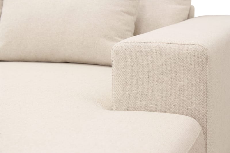 Grande Stor 7-seters U-Sofa med Divan Høyre - Beige Stoff - Møbler - Sofaer - Modulsofaer - Komplett modulsofa