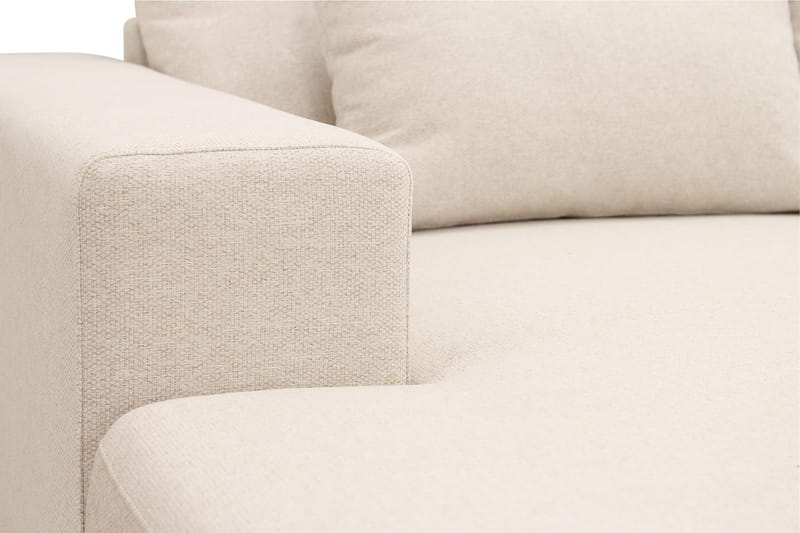 Grande Stor 7-seters U-Sofa med Divan Venstre - Beige Stoff - Møbler - Sofaer - Modulsofaer - Komplett modulsofa