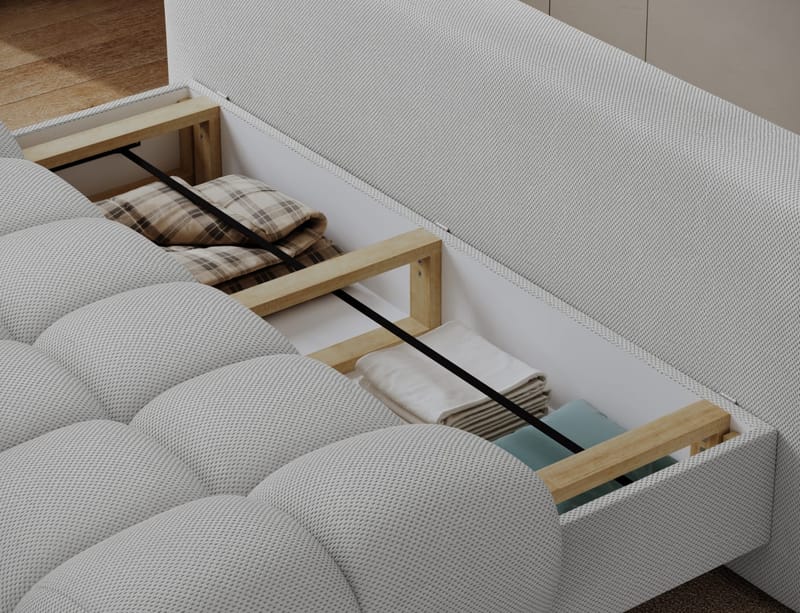 Guavio 2-seters Bubblig sovesofa med oppbevaring - Calmora 03 - Møbler - Sofaer - Sovesofaer