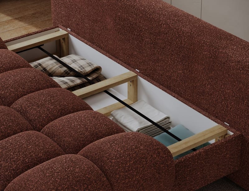 Guavio 2-seters Bubblig sovesofa med oppbevaring - Jaffray 30 - Møbler - Sofaer - Sovesofaer