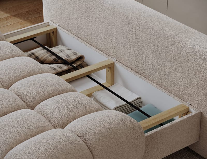 Guavio 2-seters Bubblig sovesofa med oppbevaring - Royal 18 - Møbler - Sofaer - Sovesofaer