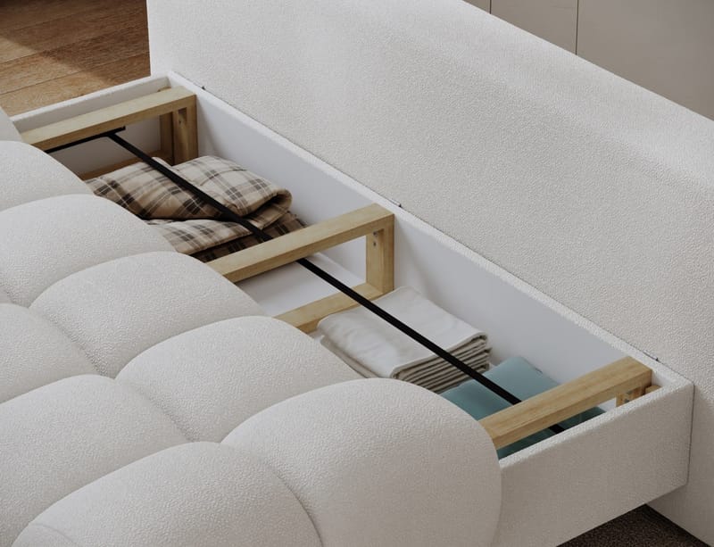Guavio 2-seters Bubblig sovesofa med oppbevaring - Paolli 01 - Møbler - Sofaer - Sovesofaer