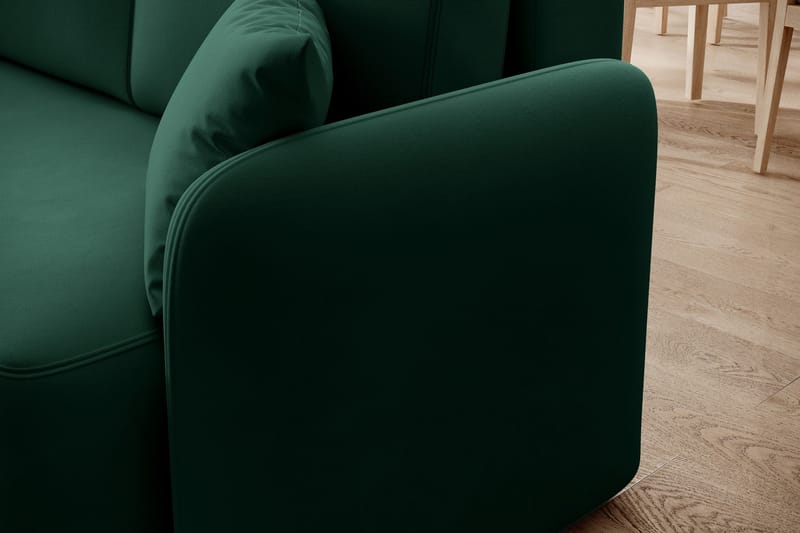 Hadson 3-seter Sofa med Sjeselong - Grønn - Møbler - Sofaer - Sofa med sjeselong