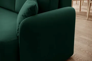 Hadson 3-seter Sofa med Sjeselong - Grønn - Møbler - Sofaer - Sofa med sjeselong