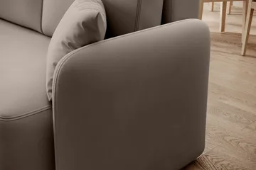 Hadson 3-seters Sofa med Divan - Beige - Møbler - Sofaer - Sofa med sjeselong