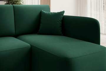 Hadson 3-seters Sofa med Divan - Grønn - Møbler - Sofaer - Sofa med sjeselong