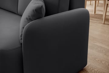 Hadson 3-seters Sofa med Divan - Mørk grå - Møbler - Sofaer - Sofa med sjeselong