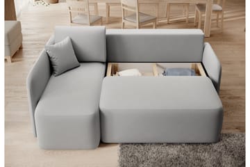Hadson 3-seters Sofa med Sjeselong - Grå - Møbler - Sofaer - Sofa med sjeselong
