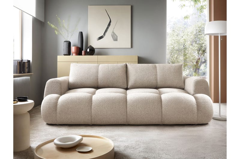 Handu Sovesofa 3-Seter - Grå/Beige - Møbler - Sofaer - Sovesofaer
