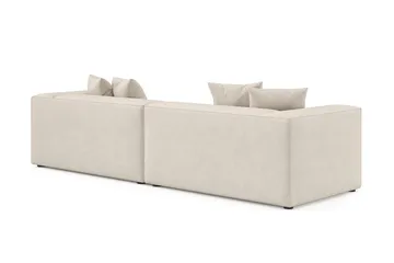 Havana lav 3-seters sofa med vendbar sjeselong - Beige - Møbler - Sofaer - Sofa med sjeselong