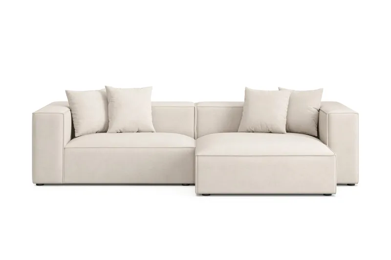 Havana lav 3-seters sofa med vendbar sjeselong, Beige