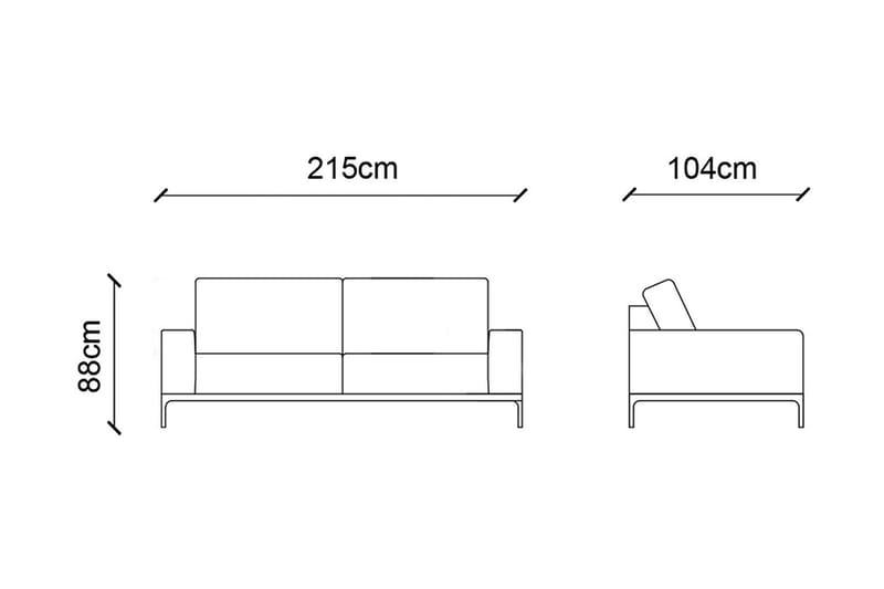 Hemmelig 3-seters sofa - Sofa 3 seter