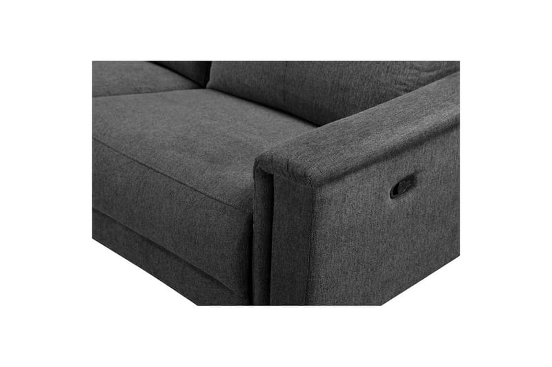 Hjørnesofa 3-seter Lund Antrasitt, Belfast-stoff, Venstre Manuell Recliner - Antrasitt, Belfast-stoff, Venstre Manuell Recliner - Møbler - Sofaer - Reclinersofaer