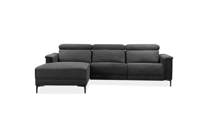 Hjørnesofa 3-seter Lund Antrasitt, Belfast-stoff, Venstre Manuell Recliner - Antrasitt, Belfast-stoff, Venstre Manuell Recliner - Møbler - Sofaer - Reclinersofaer