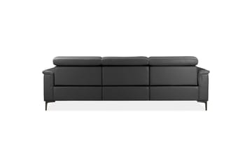 Hjørnesofa 3-seter Lund Grå, Lær/PU, Høyre Manuell Recliner - Grå, Lær/PU, Høyre Manuell Recliner - Møbler - Sofaer - Skinnsofaer