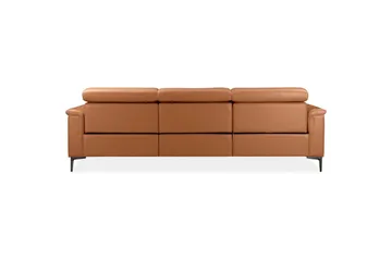Hjørnesofa 3-seter Lund Kognac, PU, Høyre Elektrisk Recliner - Kognac, PU, Høyre Elektrisk Recliner - Møbler - Sofaer - Skinnsofaer
