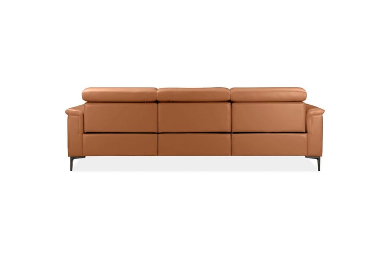 Hjørnesofa 3-seter Lund Kognac, PU, Høyre Elektrisk Recliner - Kognac, PU, Høyre Elektrisk Recliner - Møbler - Sofaer - Skinnsofaer