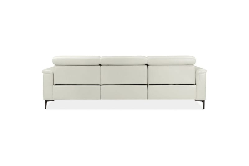 Hjørnesofa 3-seter Lund Krem, PU, Høyre Elektrisk Recliner - Krem, PU, Høyre Elektrisk Recliner - Møbler - Sofaer - Skinnsofaer