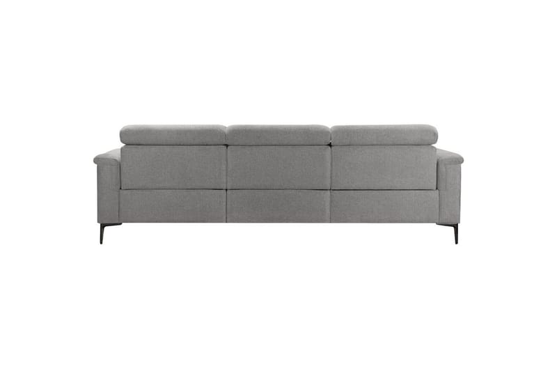 Hjørnesofa 3-seter Lund Lys grå, Belfast-stoff, Høyre Elektrisk Recliner - Lys grå, Belfast-stoff, Høyre Elektrisk Recliner - Møbler - Sofaer - Reclinersofaer