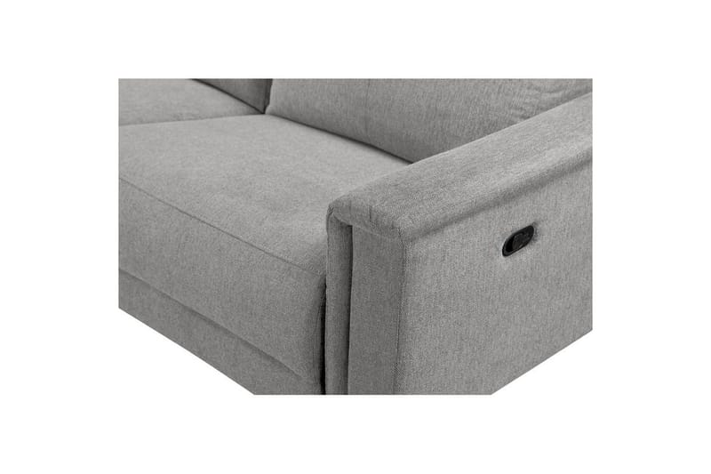 Hjørnesofa 3-seter Lund Lys grå, Belfast-stoff, Venstre Manuell Recliner - Lys grå, Belfast-stoff, Venstre Manuell Recliner - Møbler - Sofaer - Reclinersofaer