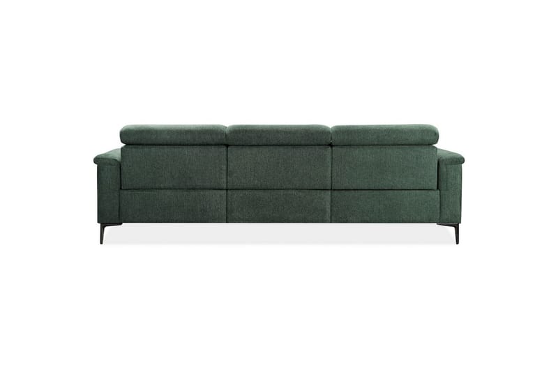 Hjørnesofa 3-seter Lund Mørk grønn, Belfast-stoff, Høyre Elektrisk Recliner - Mørk grønn, Belfast-stoff, Høyre Elektrisk Recliner - Møbler - Sofaer - Reclinersofaer
